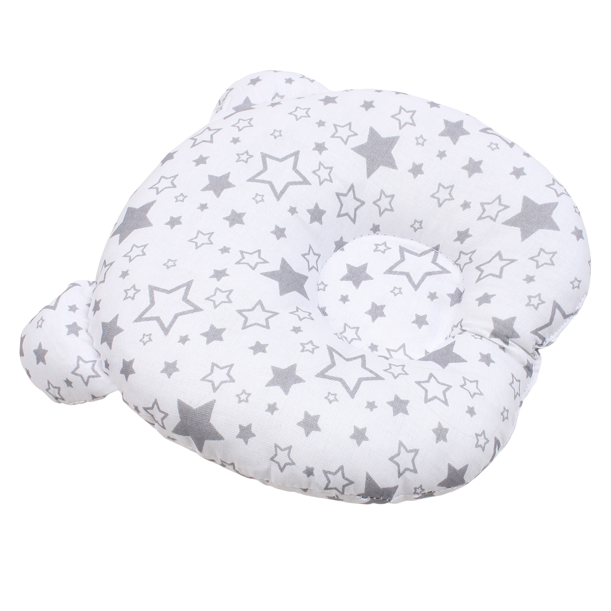 Подушка AmaroBaby анатомическая First Pillow Звездопад серый - фото 4