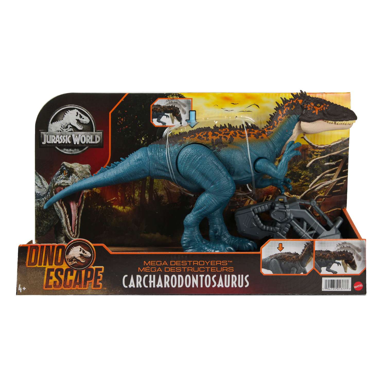 Фигурка Jurassic World Мегаразрушители Кархародонтозавр HCM04 - фото 2