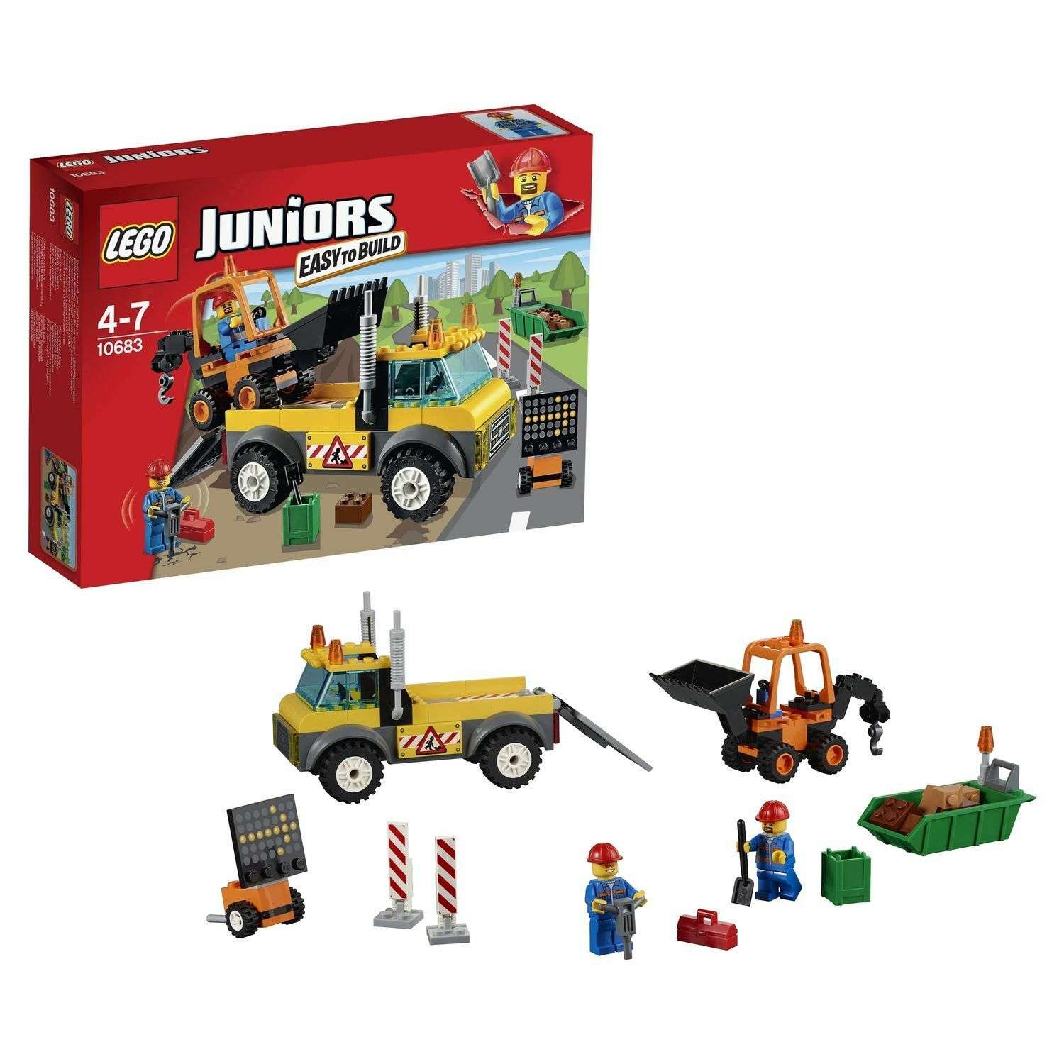Конструктор LEGO Juniors Грузовик для дорожных работ (10683) - фото 1