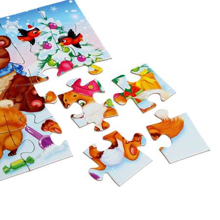 Пазл Puzzle Time «Праздник у зверят» 24 элемента