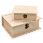 Шкатулки деревянные Astra Craft LYE015983 сосна-фанера 2 шт 14.5х11.5х5 см и 19.5х15.5х7 см