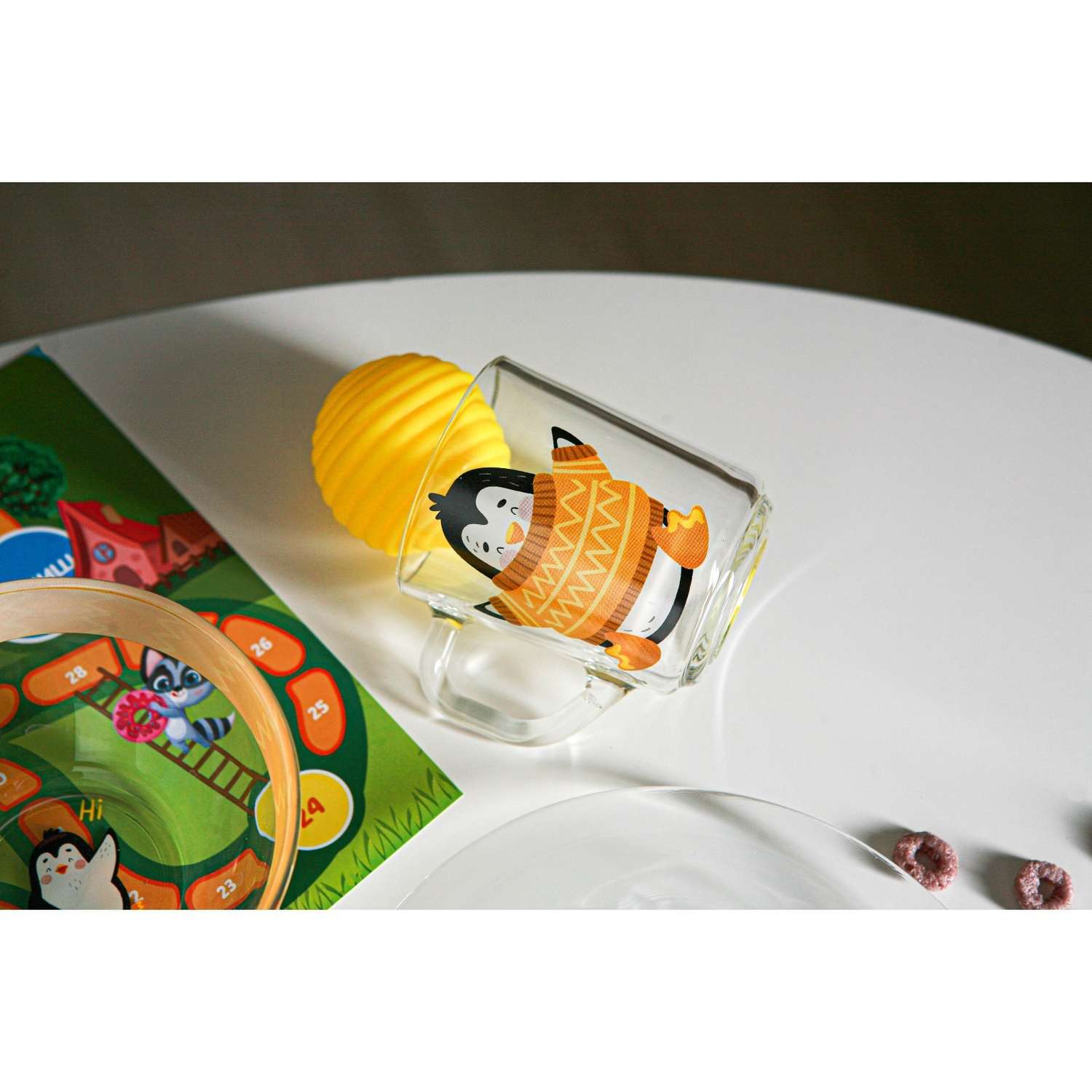 Набор посуды детский Доляна «Пингвинёнок» миска 450 мл тарелка 20 см кружка 200 - фото 8