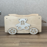 Ящик для хранения игрушек Ижевская Фабрика Игрушек на колесах Медвежонок