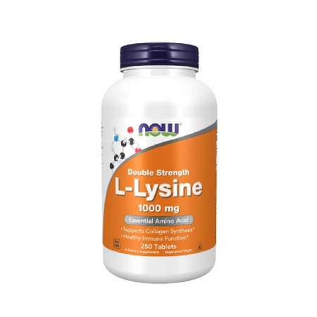 L-лизин Now 1000мг 250 таблеток для кожи связок костей набора мышечной массы иммунитета