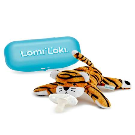 Соска-пустышка LomiLoki с развивающей игрушкой Тигренок Берни