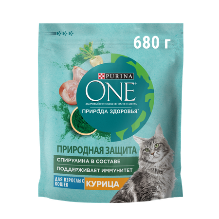 Корм для кошек Purina One 680г Природа Здоровья курица