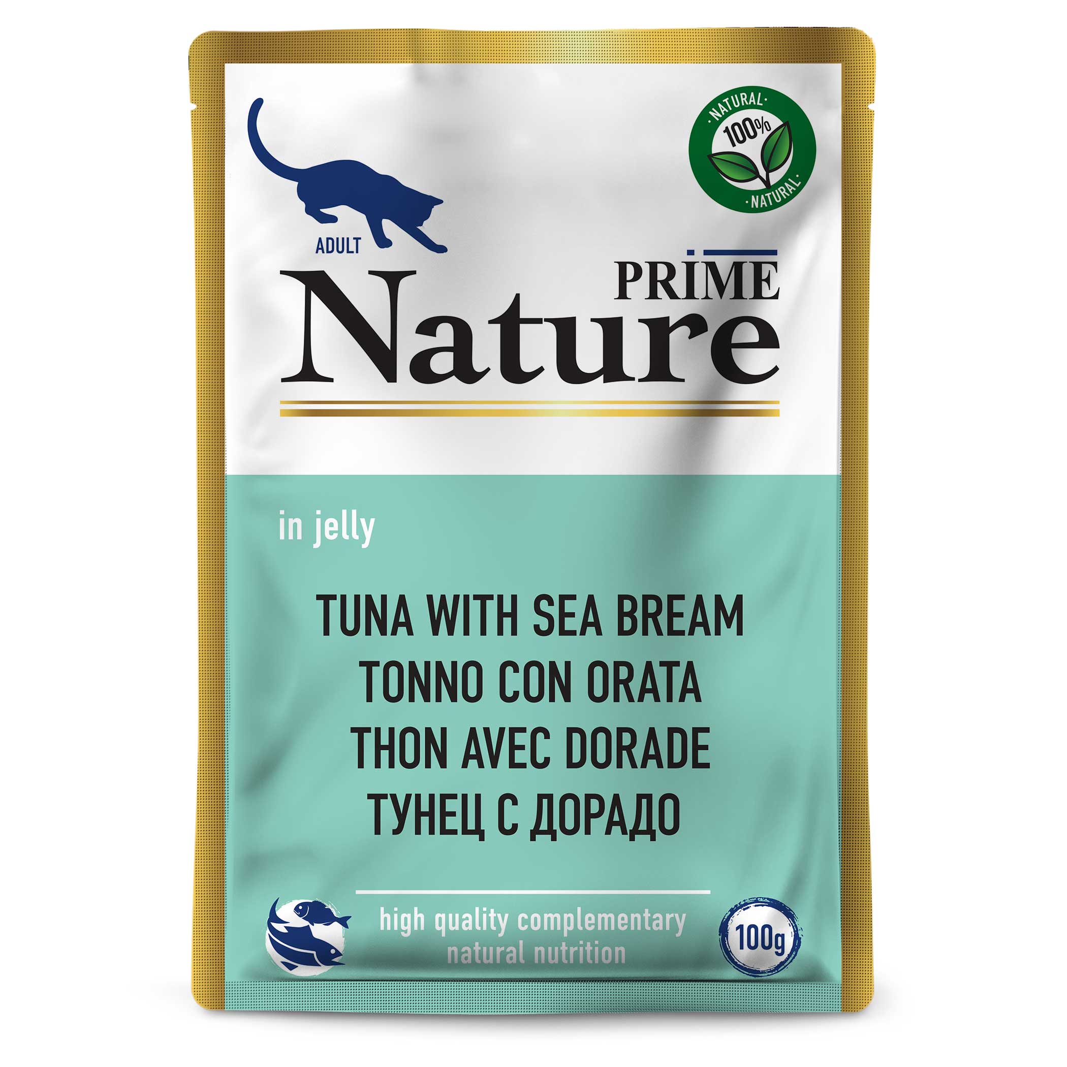 Влажный корм для кошек PRIME Nature 0.1 кг тунец (полнорационный) - фото 1