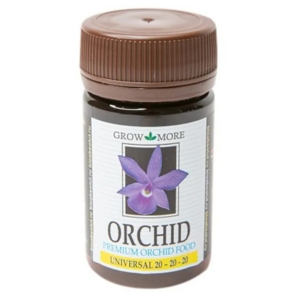 Подкормка для орхидей GROW MORE Orchid universal formula 20-20-20 25г - фото 1