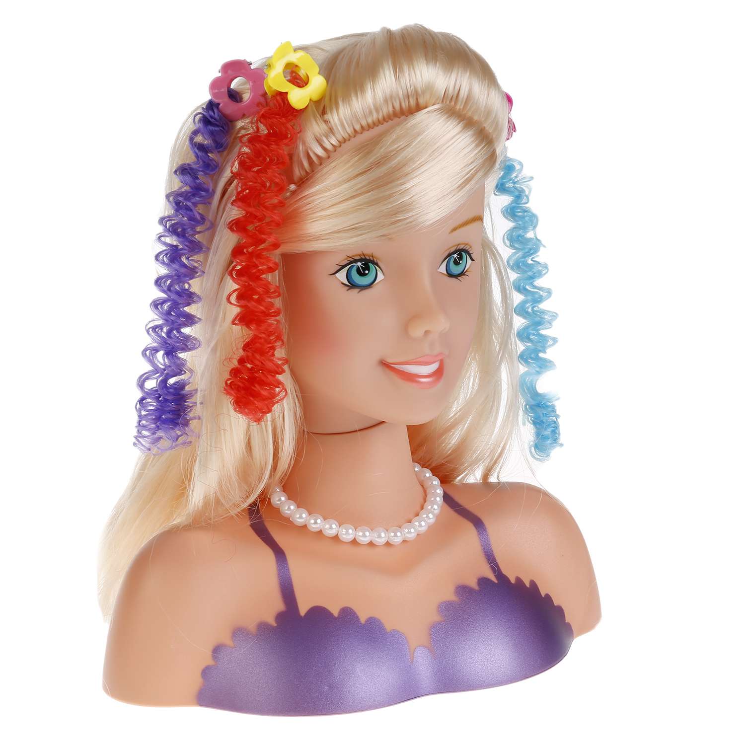 Кукла Карапуз Манекен для создания причесок с аксессуарами для волос 257036 - фото 5