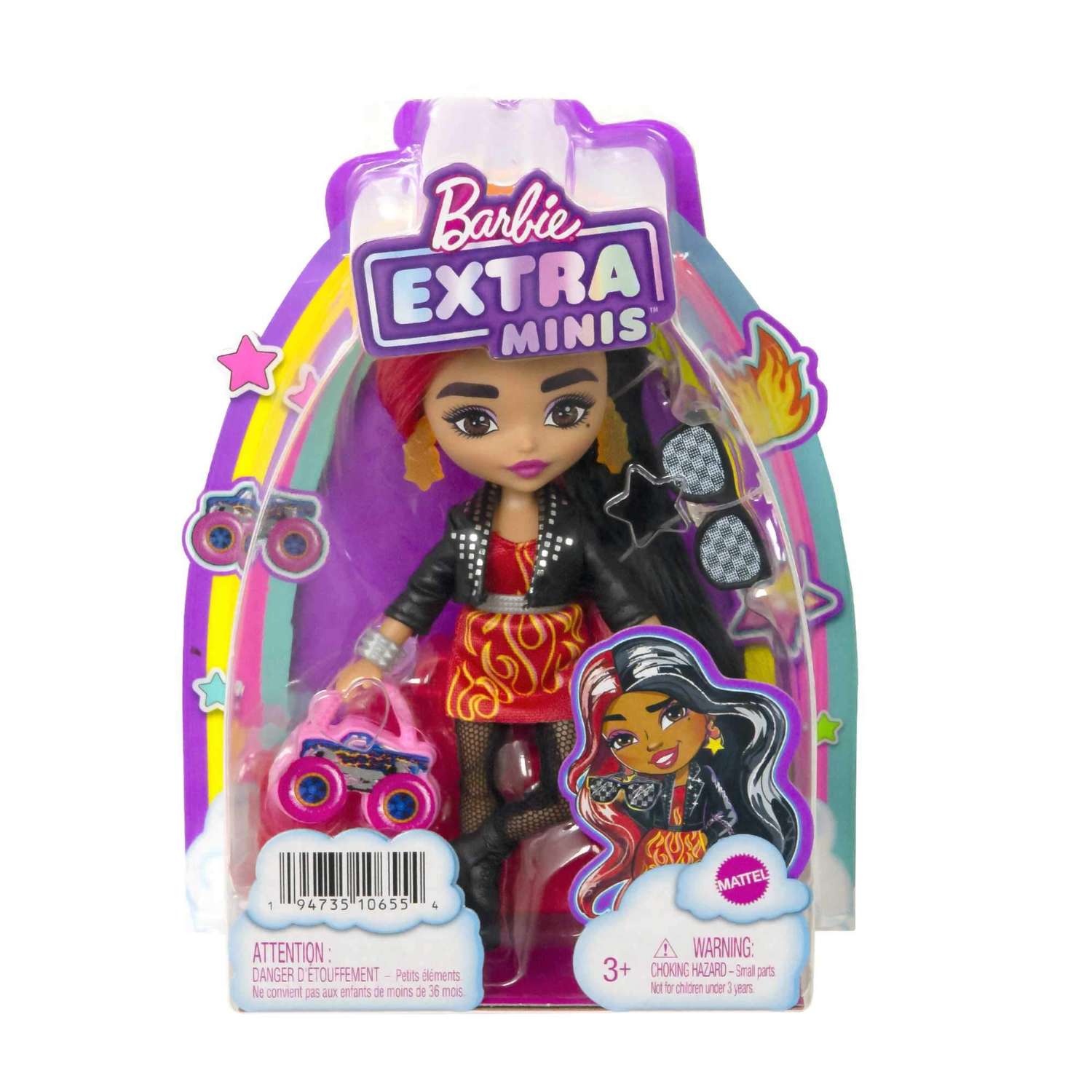 Набор игровой Кукла Barbie Extra Minis с красно-чёрными волосами HKP88 HKP88 - фото 4