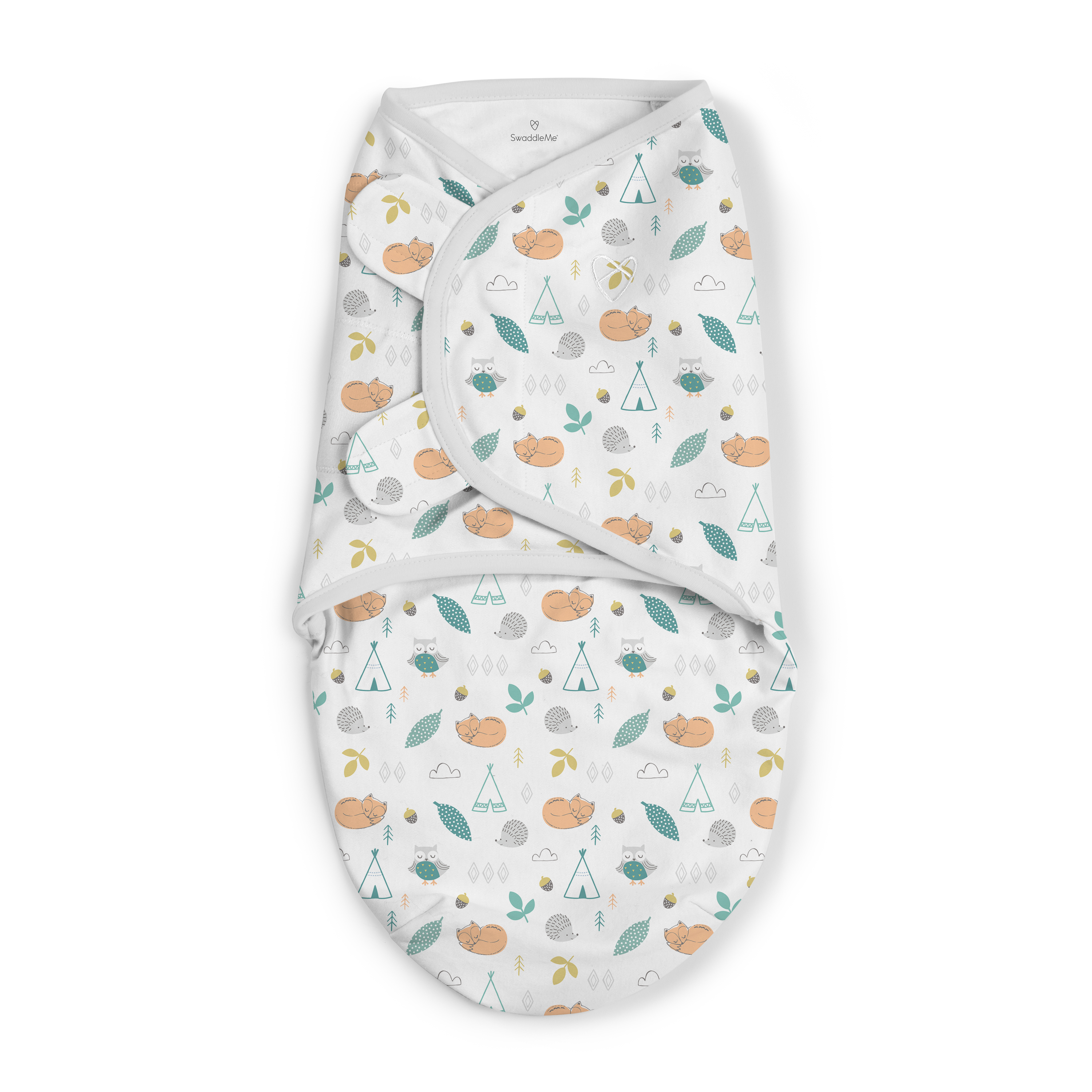 Конверт для пеленания Summer Infant SwaddleMe Сонные зверята на липучке SM 56226 - фото 9