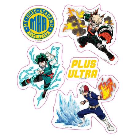 Наклейки ABYStyle My Hero Academia - Stickers - 16x11cm/ 2 Sheets - Heroes Villains X5 ABYDCO744