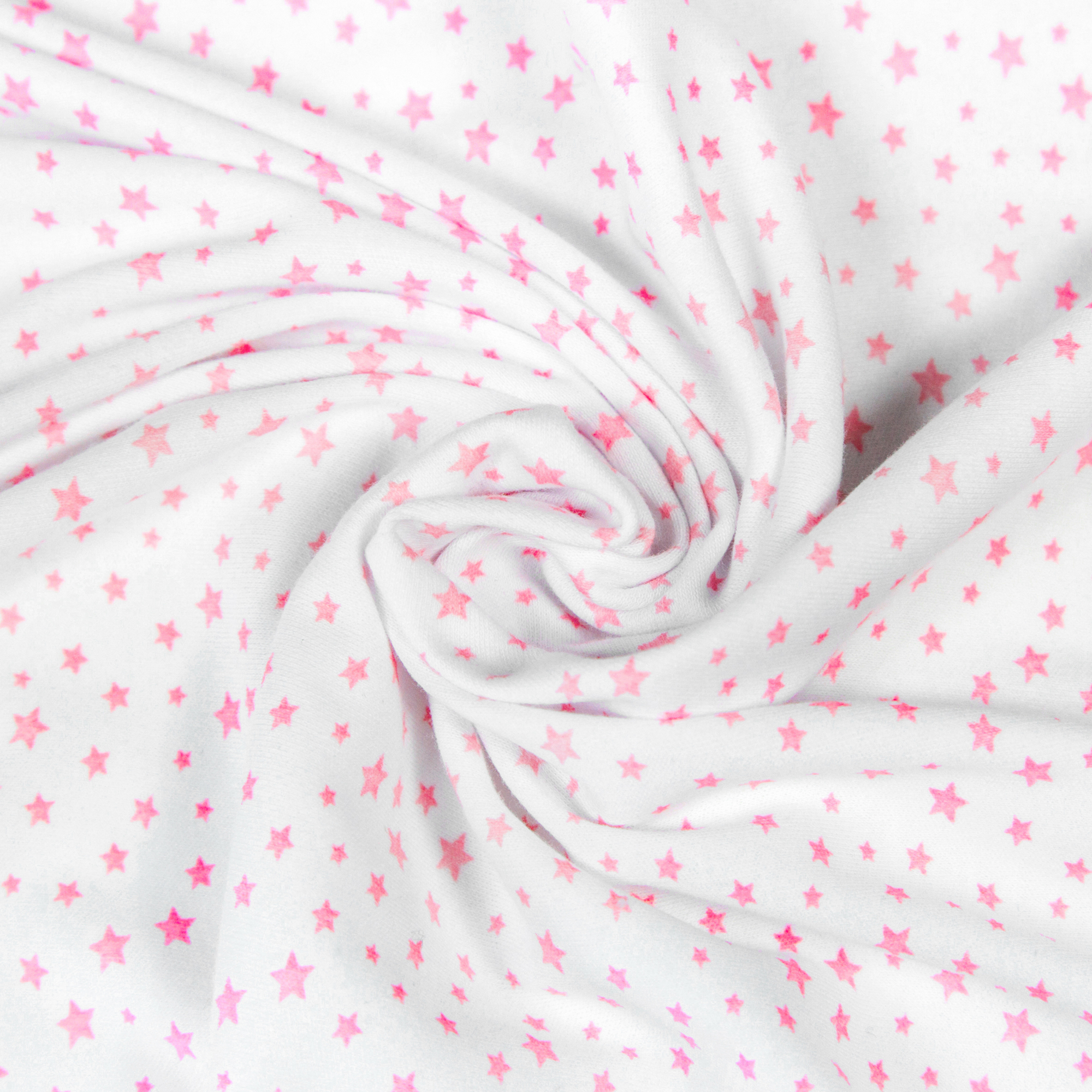 Пеленка трикотажная AmaroBaby Soft Hugs Розовые звезды белый 90х120 - фото 2
