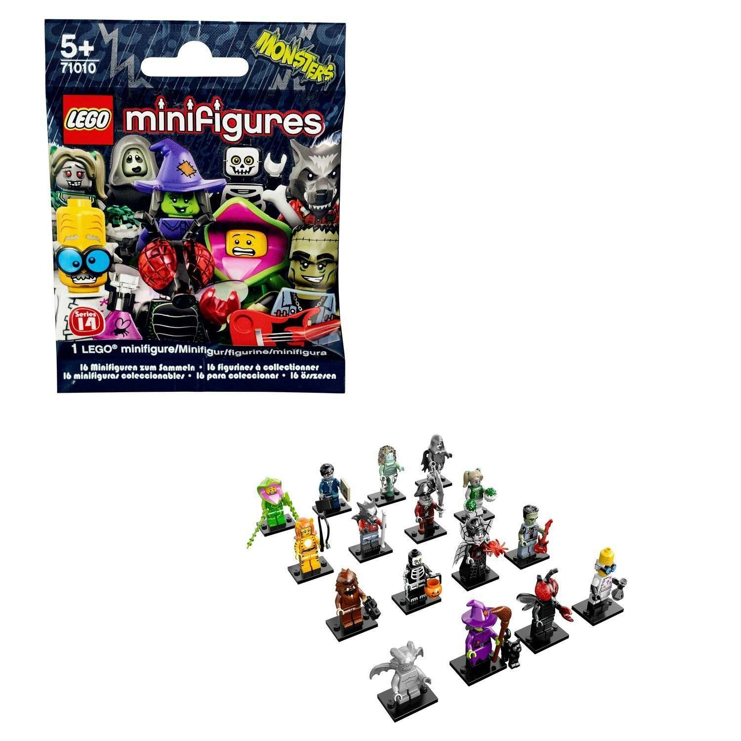Конструктор LEGO Minifigures серия 14: Монстры (71010) в непрозрачной упаковке (Сюрприз) - фото 1