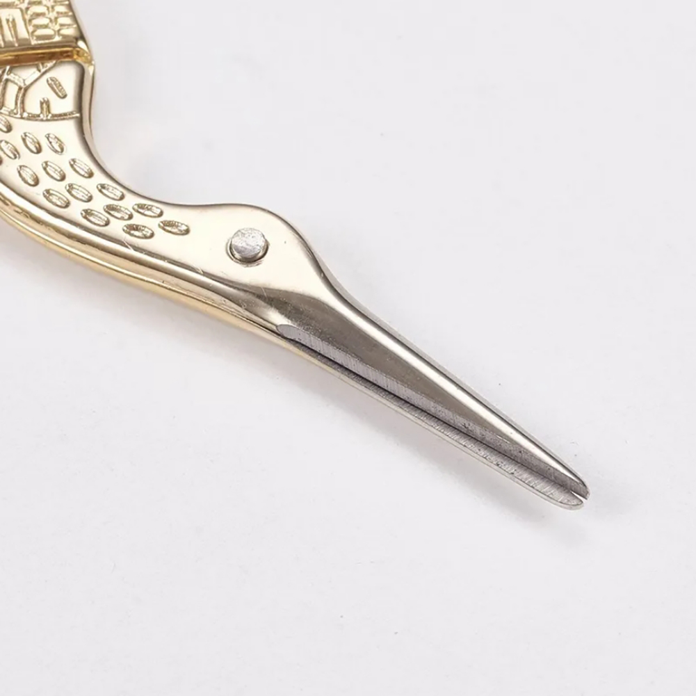 Ножницы цапельки 9см золотые Resim Partners для рукоделия - фото 2