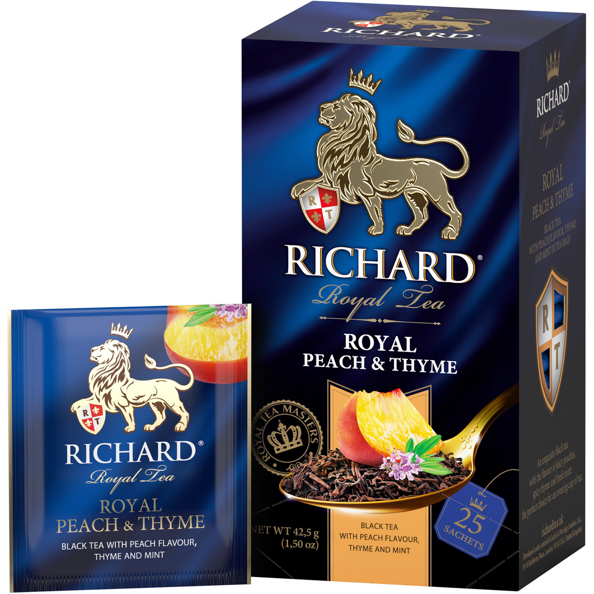Чай черный Richard Royal Peach Thyme со вкусом персика и тимьяна 25 пакетиков - фото 3