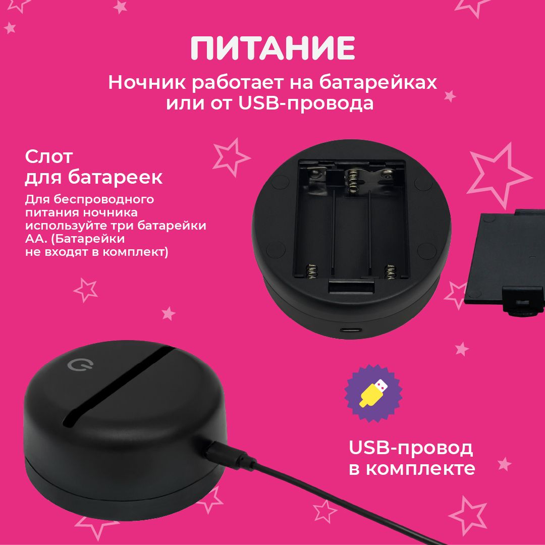 Ночник Hello Kitty С бантиком - фото 6