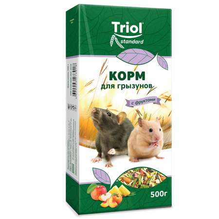 Корм для грызунов Triol 500г Standard с фруктами