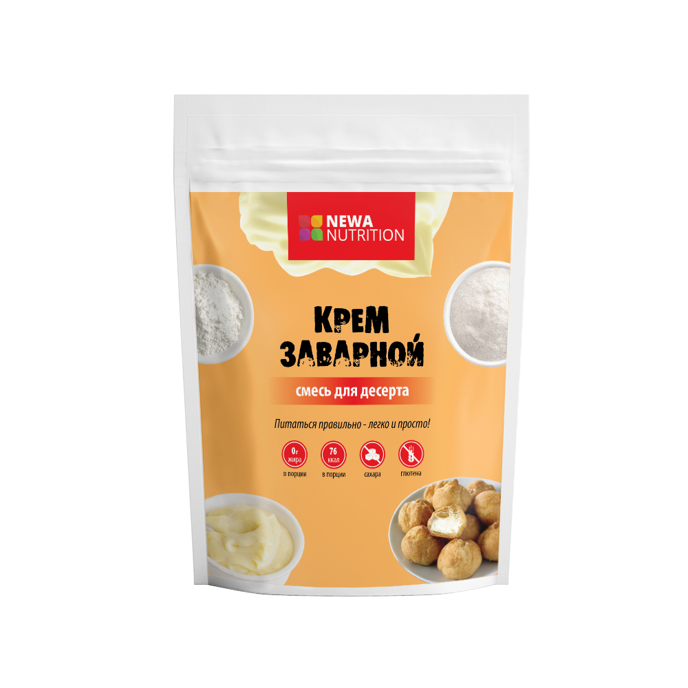 Смесь для выпечки Newa Nutrtition крем заварной со вкусом сливок без сахара - фото 1