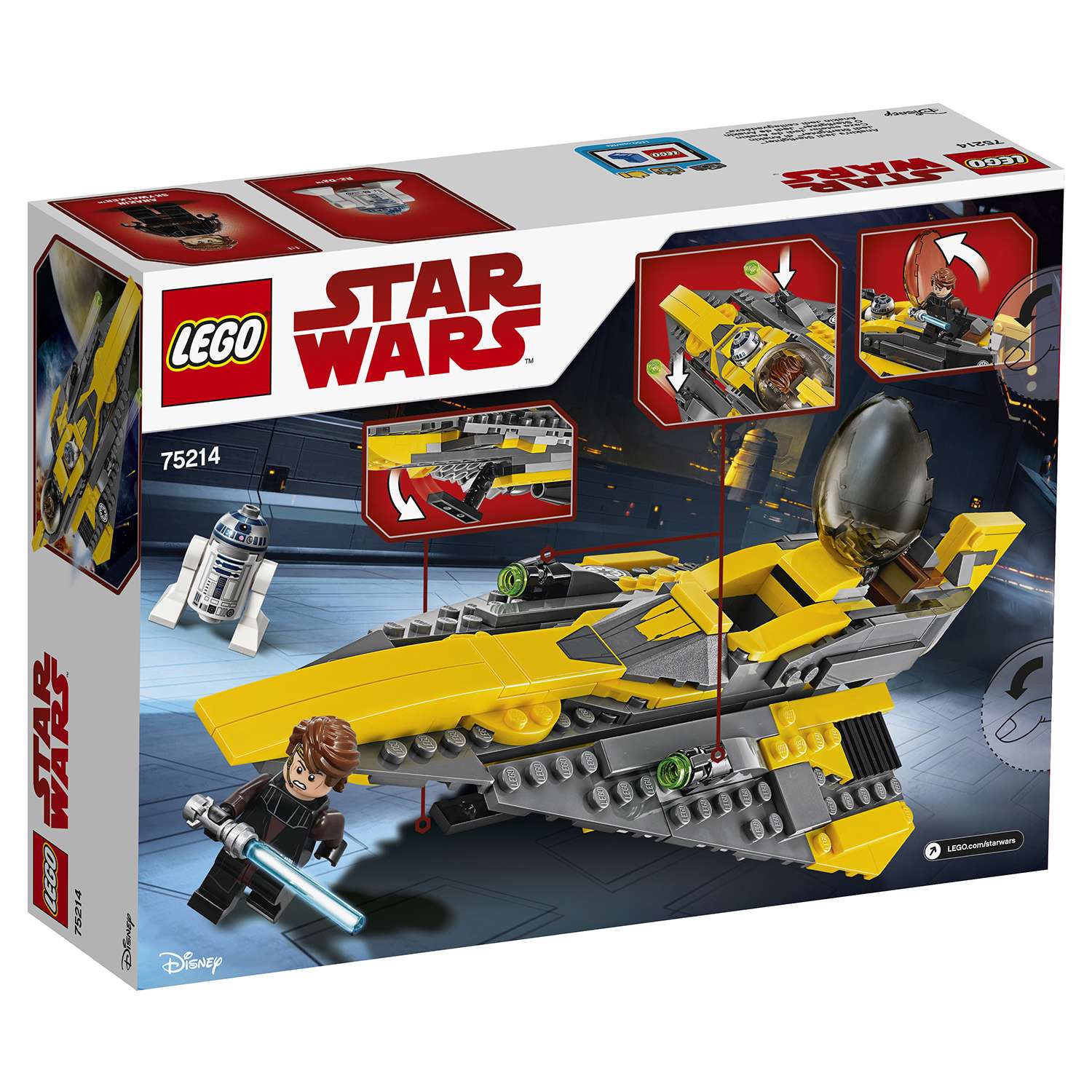 Конструктор LEGO Star Wars Звёздный истребитель Энакина 75214 - фото 3
