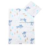 Комплект постельного белья Amarobaby Time to sleep В лесу 1.5спальный 3предмета Серый