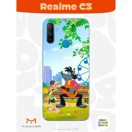 Силиконовый чехол Mcover для смартфона Realme C3 Союзмультфильм Песни под гитару