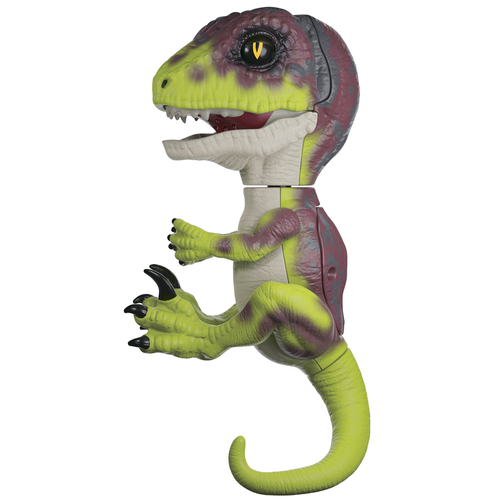 Интерактивная игрушка Fingerlings динозавр Стелс зеленый с фиолетовым 12 см - фото 4