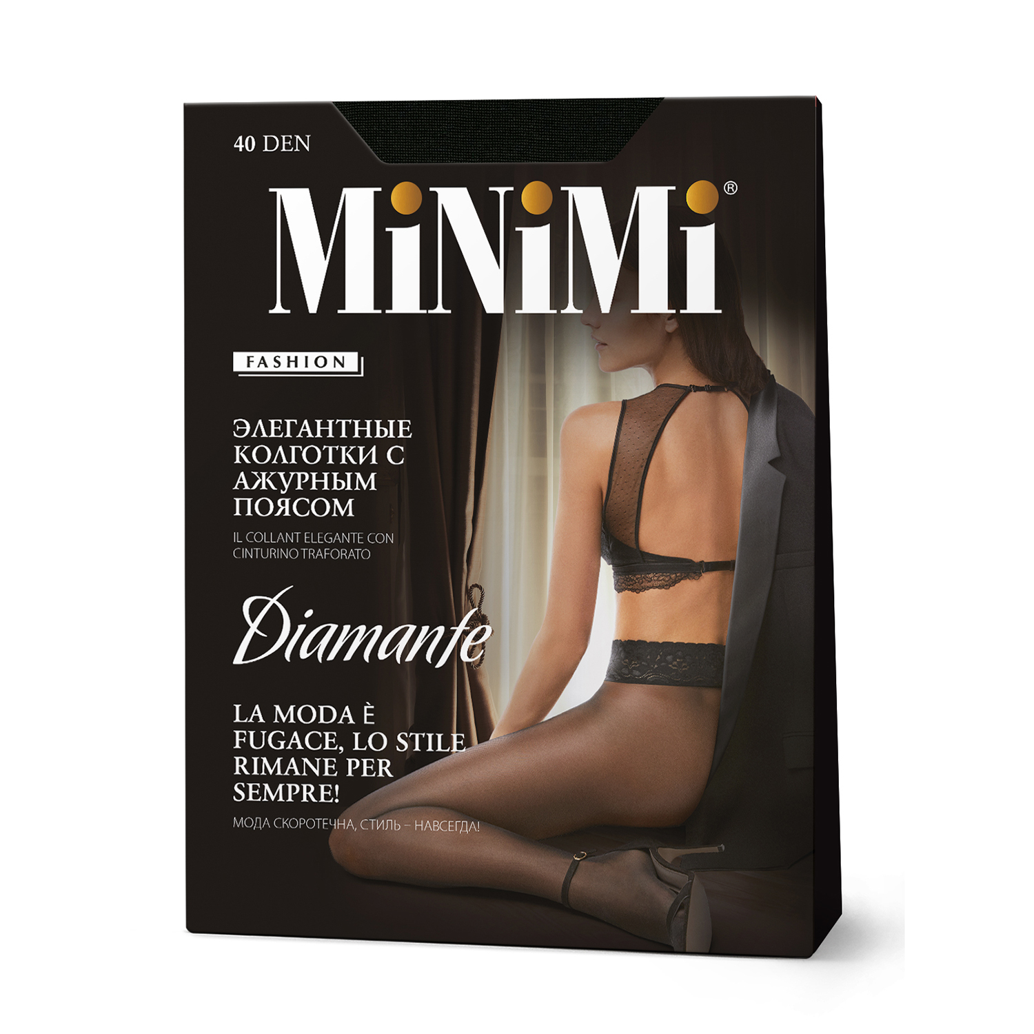 Колготки MiNiMi Mini DIAMANTE 40 Nero - фото 1