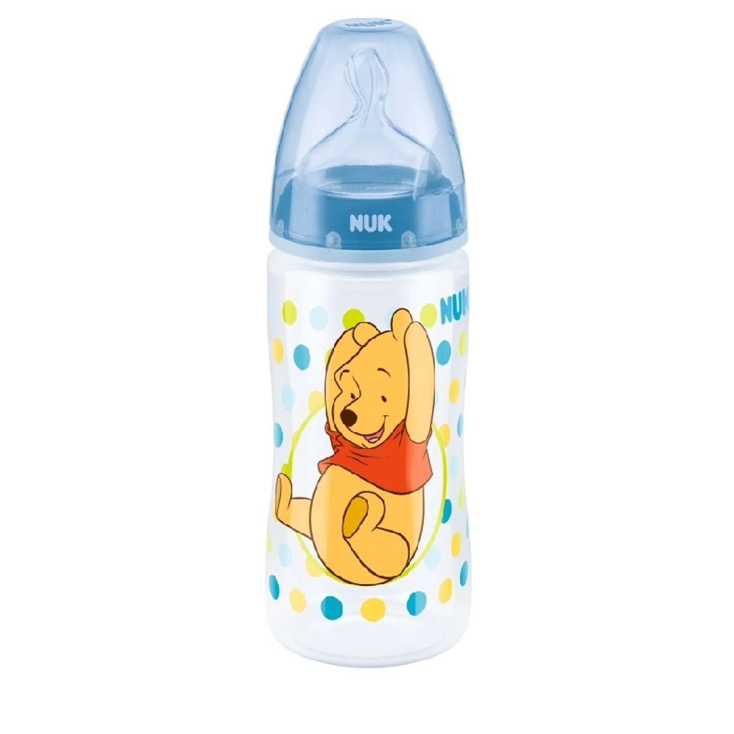 Бутылочка Nuk Disney First Choice Plus 300мл Синяя - фото 1