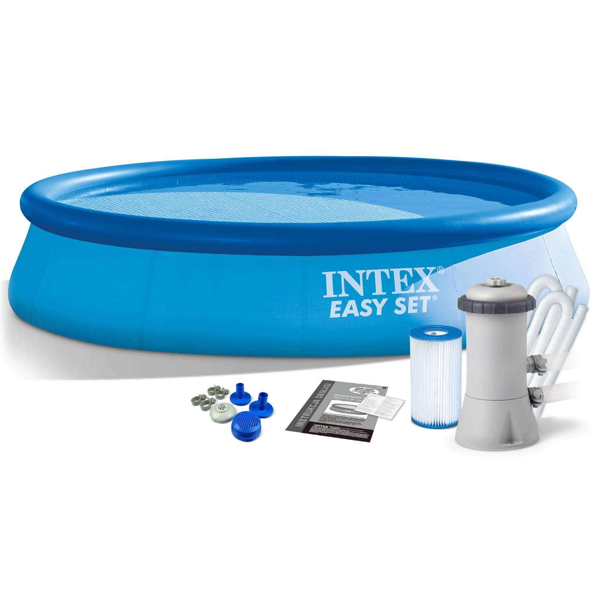 Бассейн Intex c надувным бортом Easy Set + фильтр-насос 366х76см 28132NP - фото 2