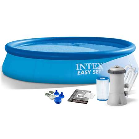 Бассейн Intex c надувным бортом Easy Set + фильтр-насос 366х76см 28132NP