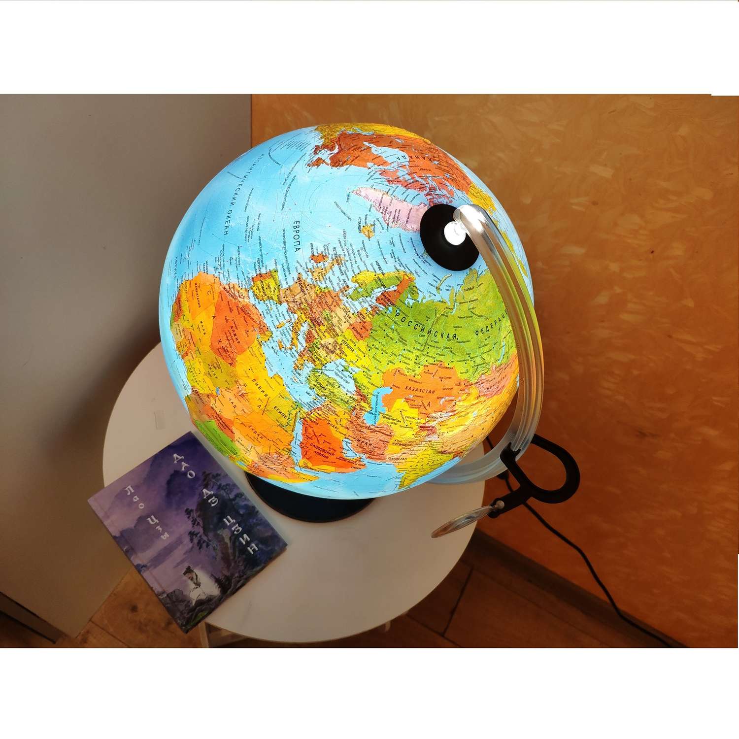 Глобус TECNODIDATTICA рельефный Uranio с LED-подсветкой 30см на русском языке - фото 8