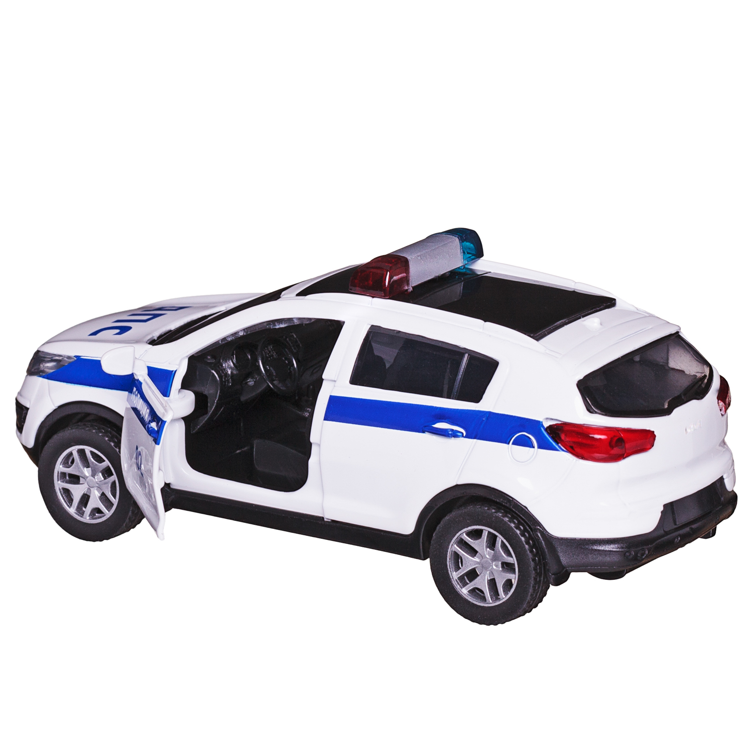 Автомобиль Abtoys KIA MSZ 1:43 инерционный белый WE-15966P - фото 6