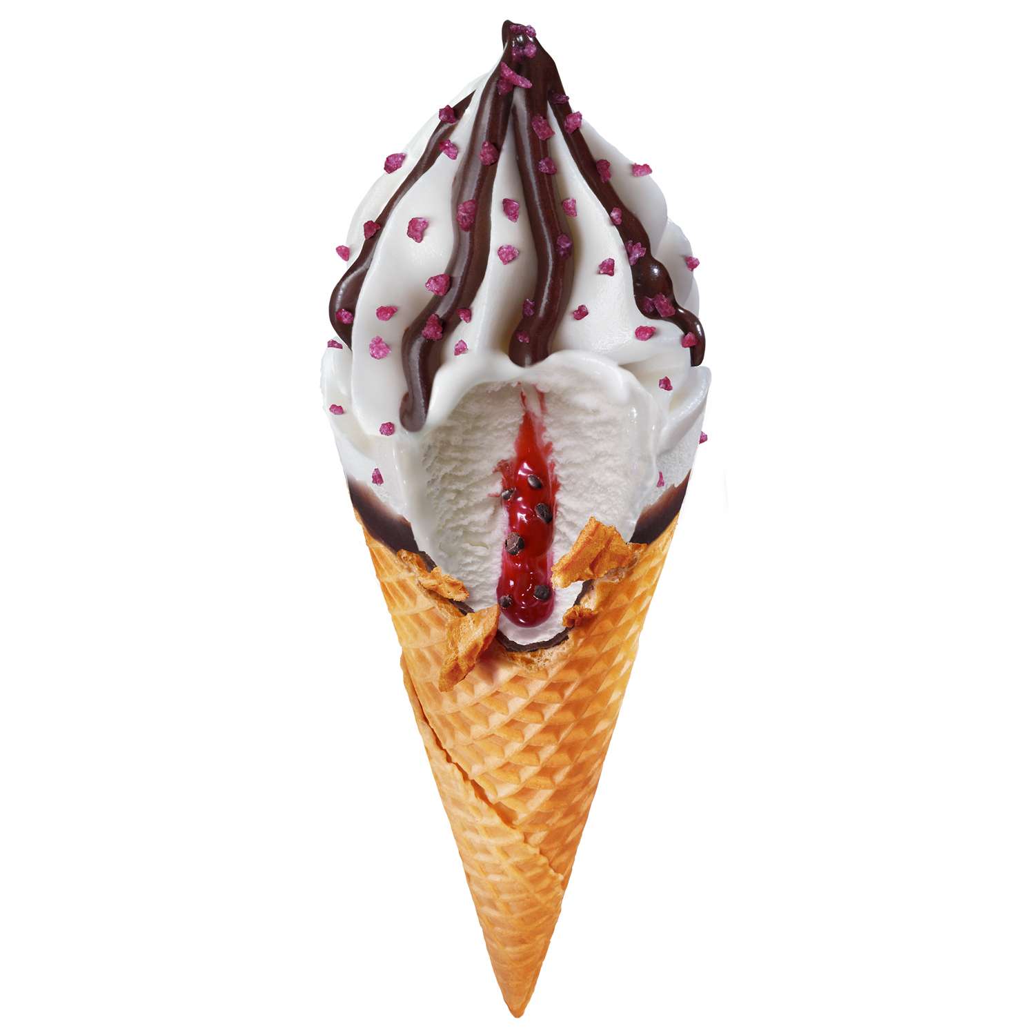 Мороженое Корнетто с малиновый рожок 76г - фото 3