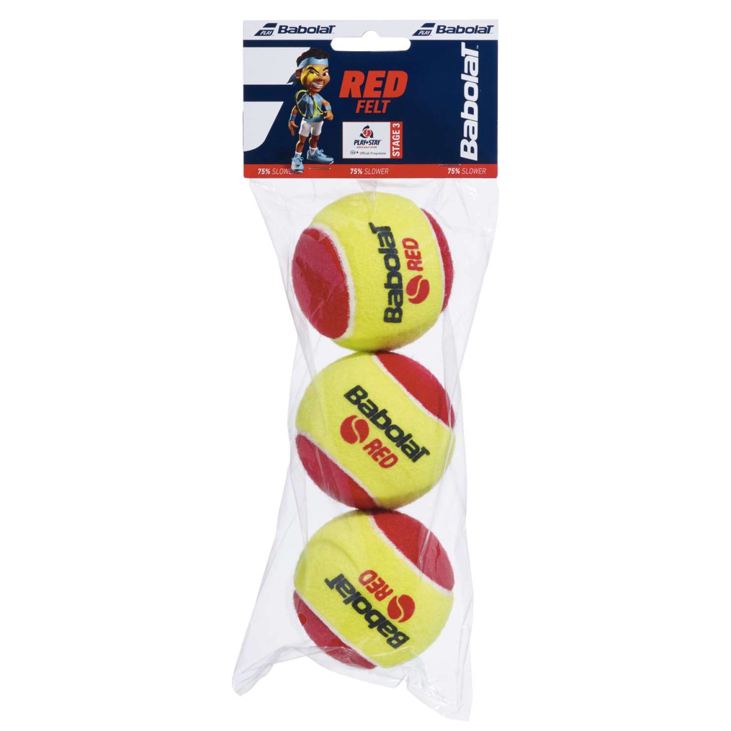 Теннисный мяч BABOLAT детский Red Felt - фото 1