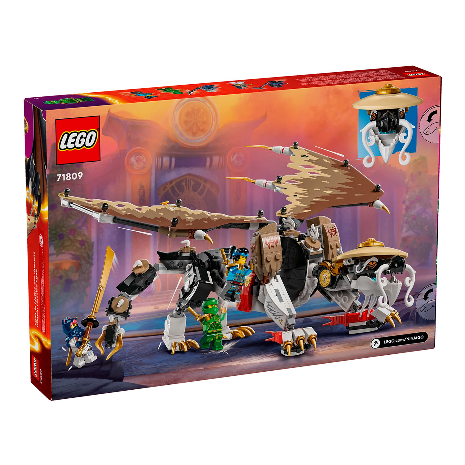 Конструктор детский LEGO Ninjago Эгальт мастер-дракон 71809 - фото 8