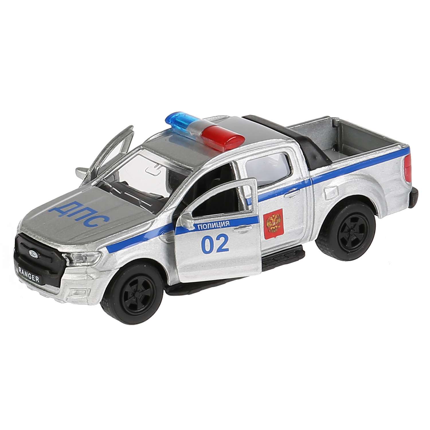 Машина Технопарк Ford Ranger Пикап Полиция инерционная 272084 272084 - фото 5