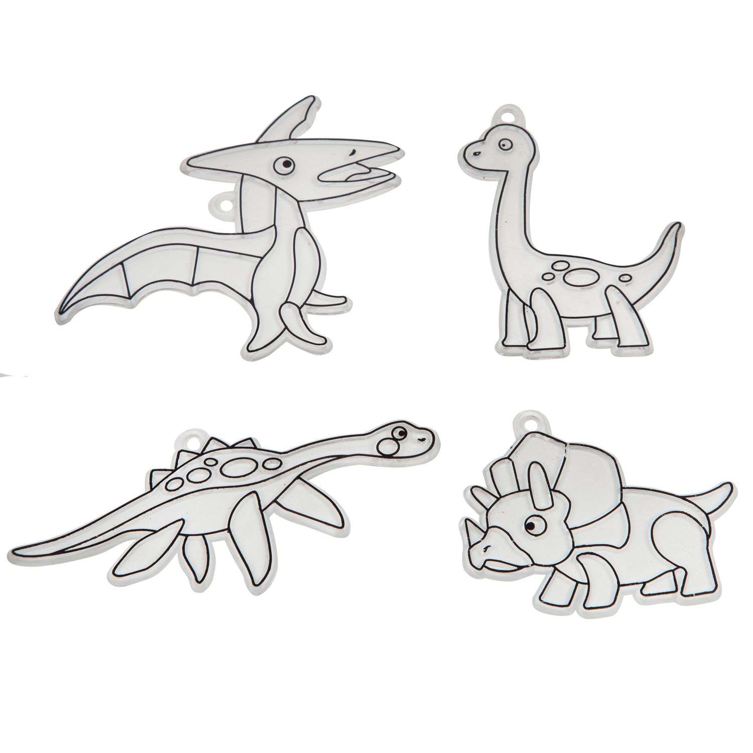 Набор для творчества BONDIBON Витражи Динозавры 4 штуки - фото 2