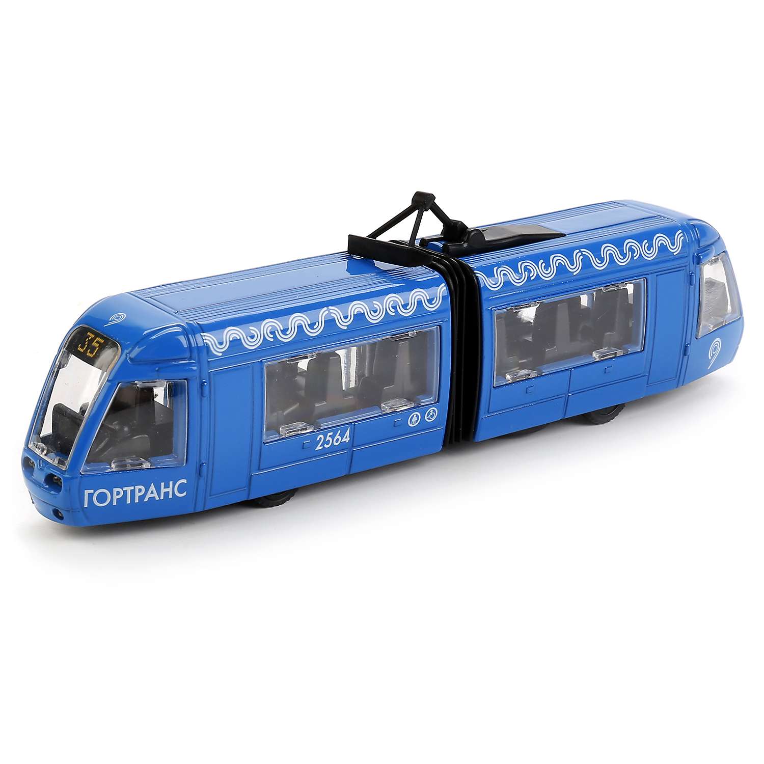 Трамвай Технопарк инерционный с гармошкой 256364 256364 - фото 2