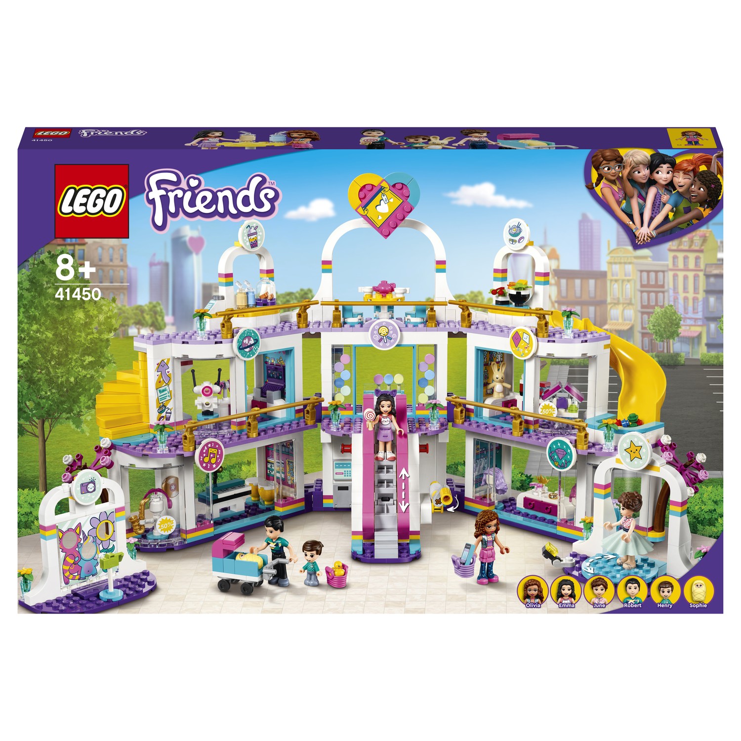 Конструктор LEGO Friends Торговый центр Хартлейк Сити 41450 купить по цене  999 ₽ в интернет-магазине Детский мир