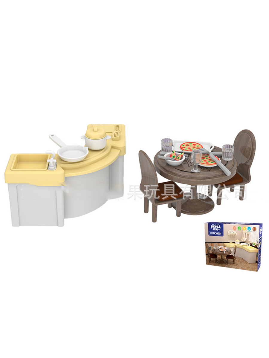 Игровой набор SHARKTOYS Игрушечная мебель для куклы Кухня 38 предметов 1040000011 - фото 2