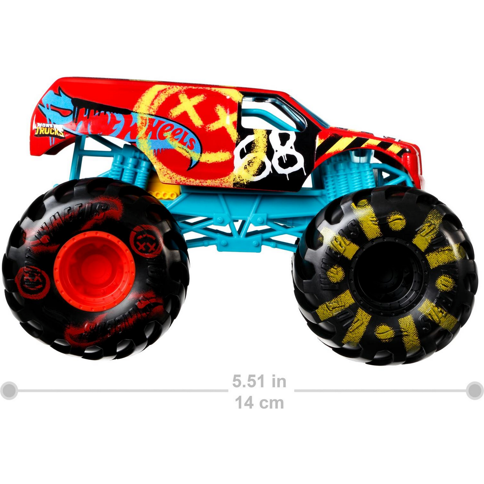 Автомобиль Hot Wheels Monster Tracks 1:24 FYJ83 - фото 5