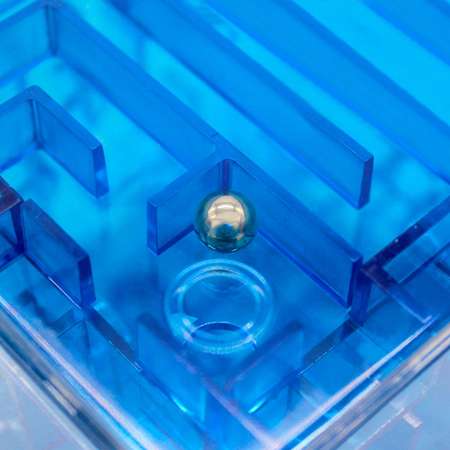 Головоломка для детей WiMI логический куб с шариком синий