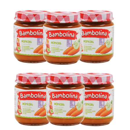 Морковь пюре Bambolina 100г Х 6 шт