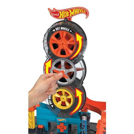 Набор игровой Hot Wheels Сити Автотрек Шиномонтажная мастерская HDP02 Hot Wheels