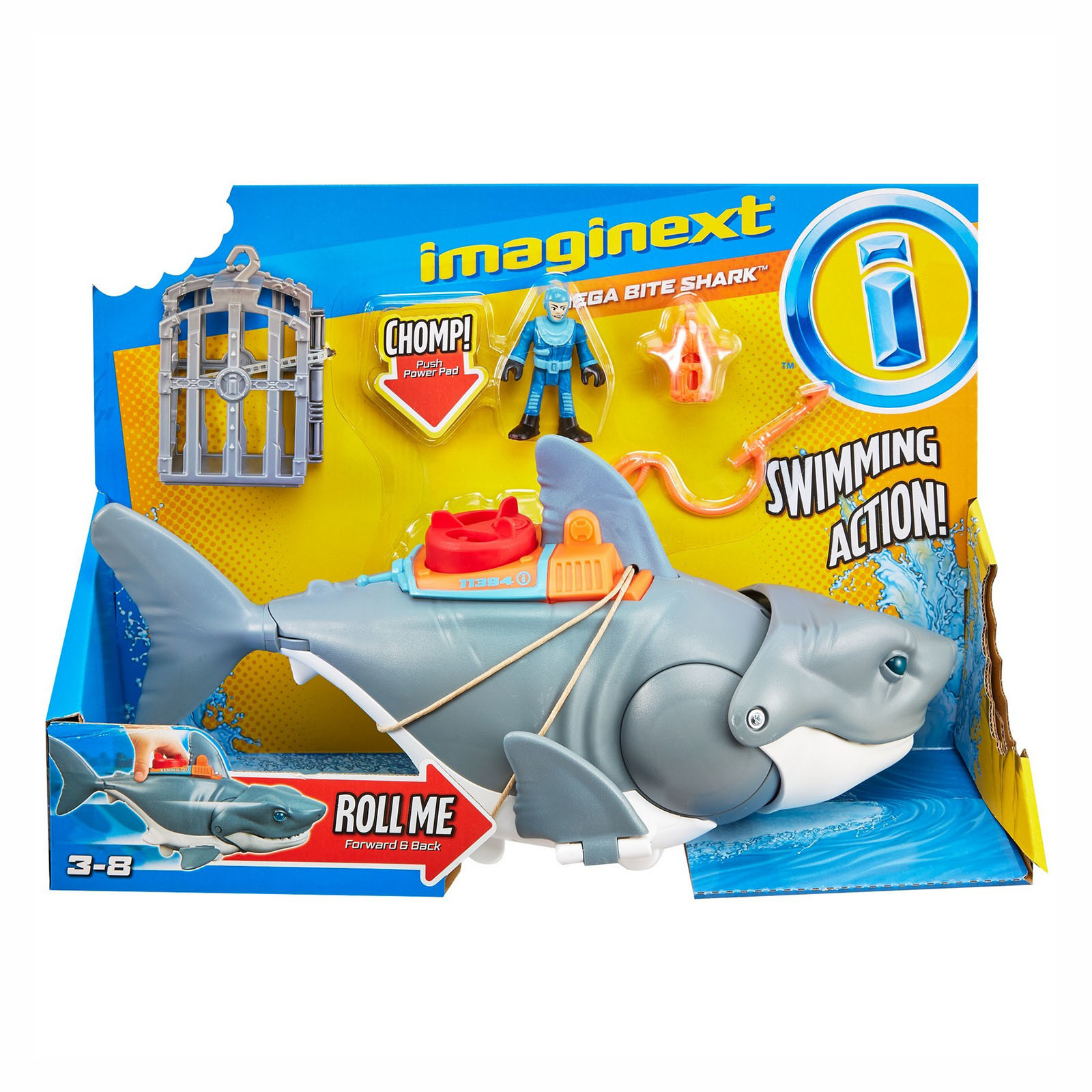 Набор игровой IMAGINEXT Акула Мощный укус GKG77 купить по цене 499 ₽ в  интернет-магазине Детский мир