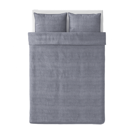 Комплект постельного белья Roomiroom односпальный KOPPARPLAT 200x200/50x70-2 синий джинса