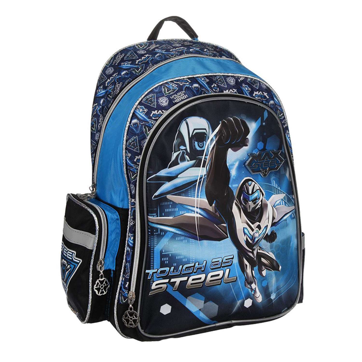 Рюкзак Max Steel школьный (сине/черный) - фото 2