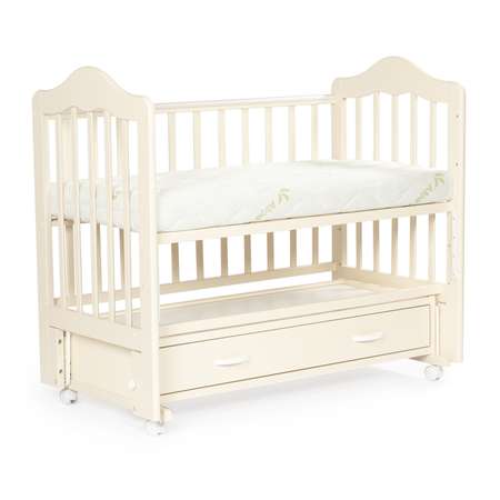 Детская кроватка Bebizaro Fillmore прямоугольная, универсальный маятник (ваниль)