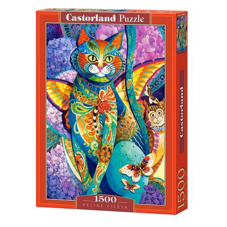 Пазл 1500 деталей Castorland Кошачья фиеста